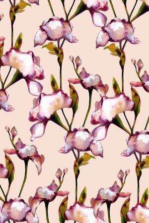 鸢尾花印花华亿平台图片