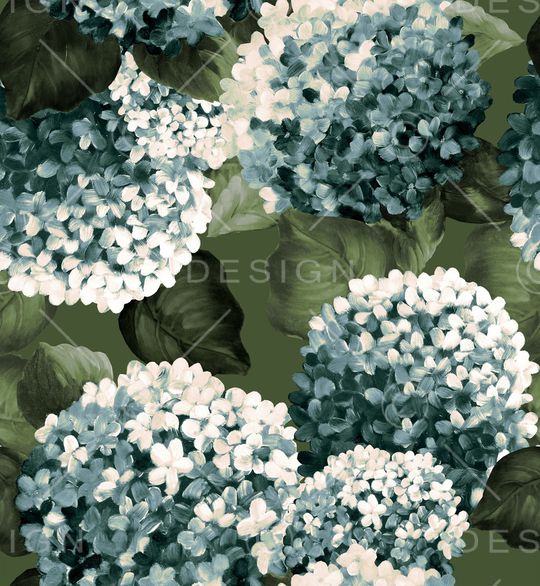 手绘大花印花华亿平台图片