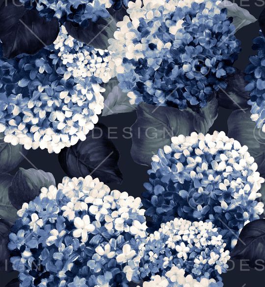 手绘大花印花华亿平台图片