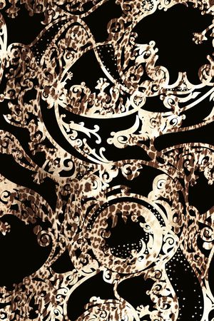 动物纹印花华亿平台图片