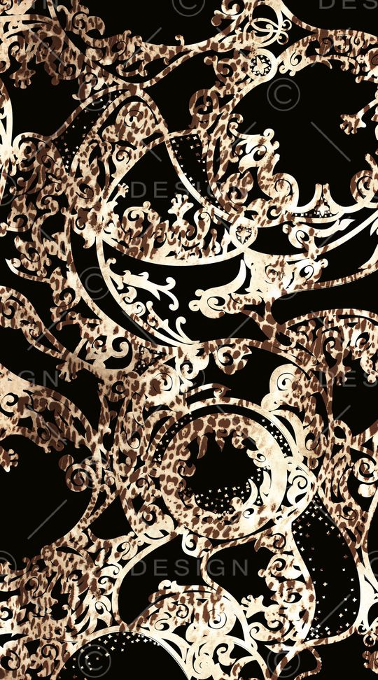 动物纹印花华亿平台图片