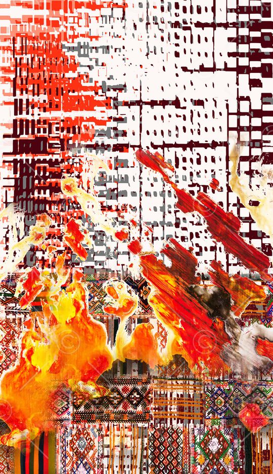 笔触印花华亿平台图片