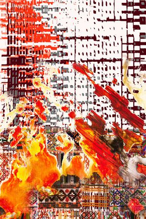 笔触印花华亿平台图片