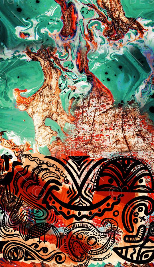 笔触印花华亿平台图片