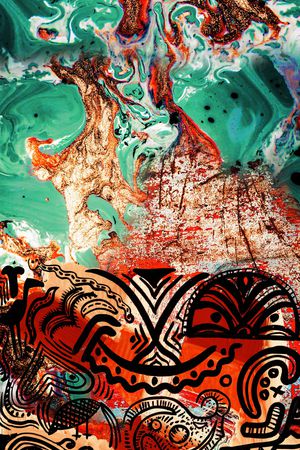 笔触印花华亿平台图片