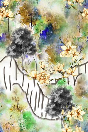 大牌风印花华亿平台图片