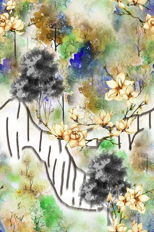 大牌风印花华亿平台图片