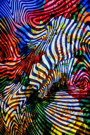 斑马纹印花华亿平台图片