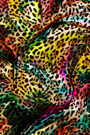 豹纹印花华亿平台图片