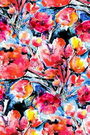 手绘印花华亿平台图片