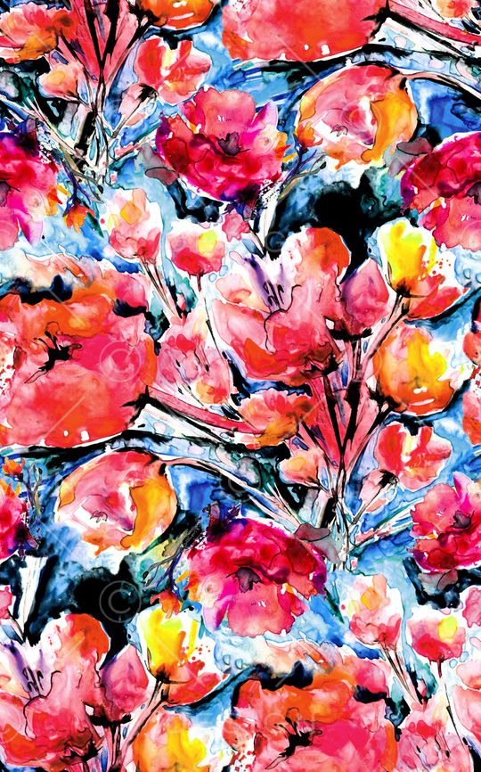 手绘印花华亿平台图片