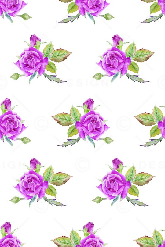 手绘花卉印花华亿平台图片