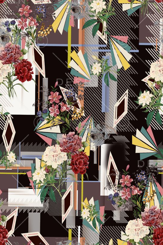 格子印花华亿平台图片