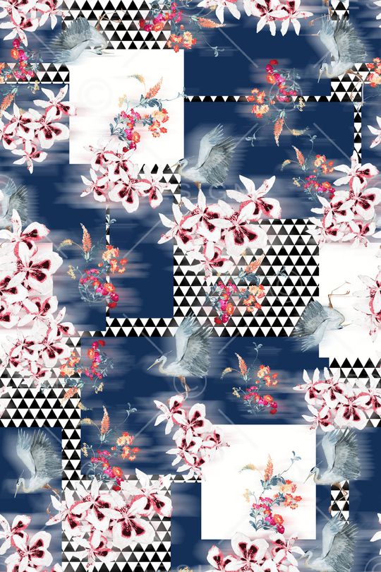 格子印花华亿平台图片