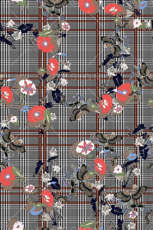 格子印花华亿平台图片