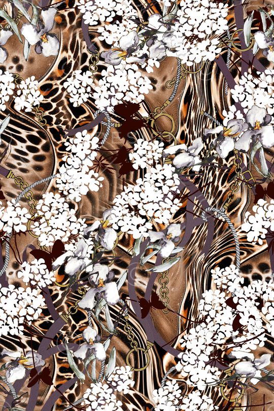 豹纹印花华亿平台图片