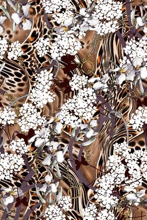 豹纹印花华亿平台图片