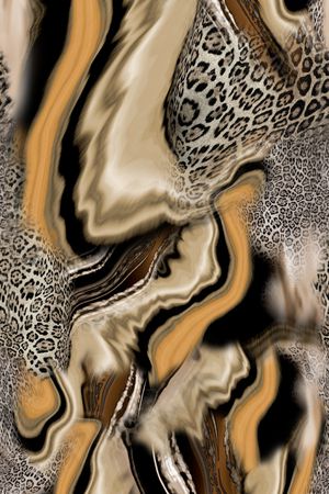 豹纹印花华亿平台图片