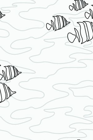 热带鱼印花华亿平台图片