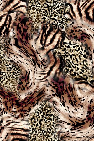 豹纹印花华亿平台图片