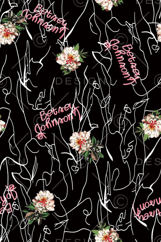 春夏华亿平台印花华亿平台图片