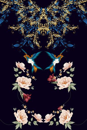 热带华亿平台印花华亿平台图片