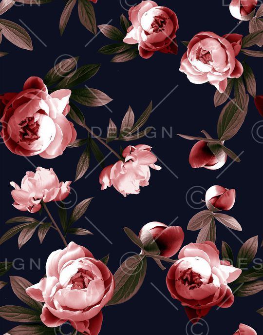 牡丹印花华亿平台图片