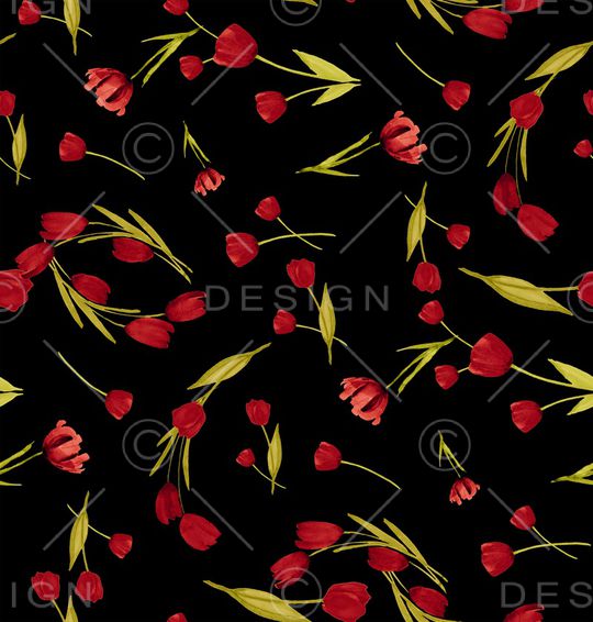 郁金香印花华亿平台图片