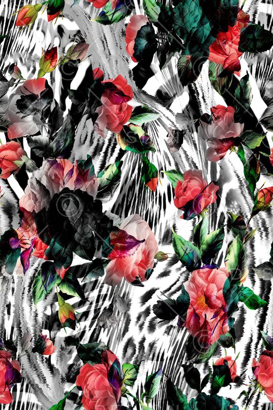 春夏华亿平台印花华亿平台图片