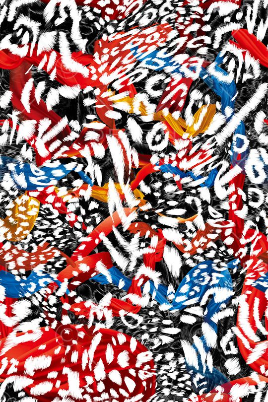 抽象印花华亿平台图片