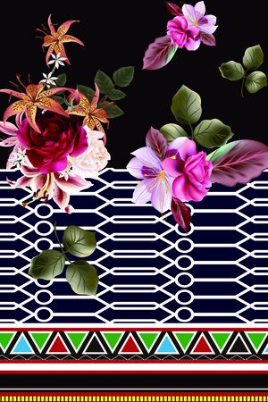 宫廷风印花华亿平台图片