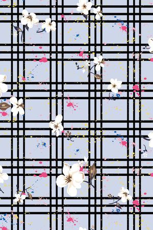 格子印花华亿平台图片