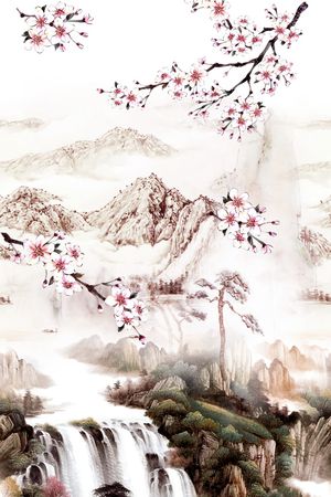 梅花印花华亿平台图片