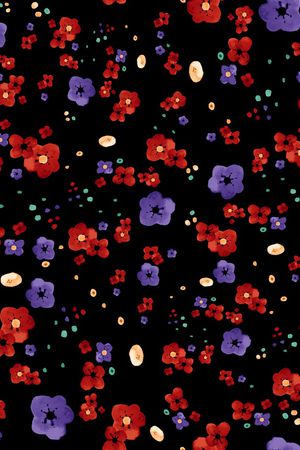 小碎花印花华亿平台图片