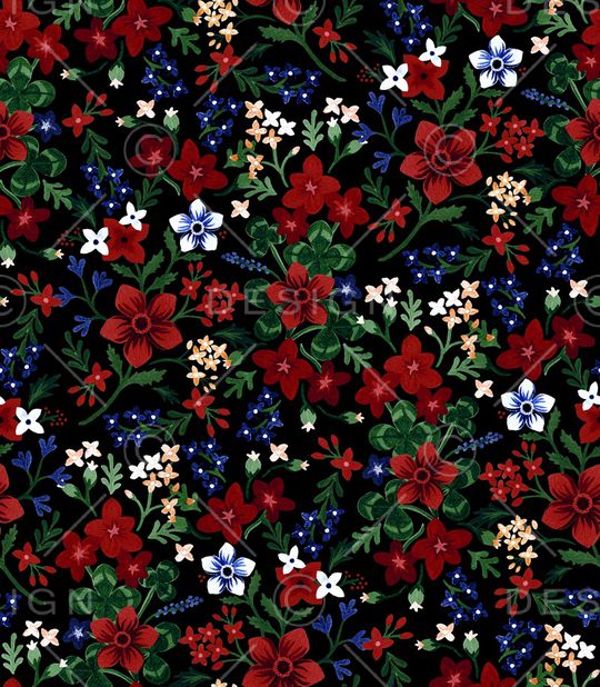 小碎花印花华亿平台图片