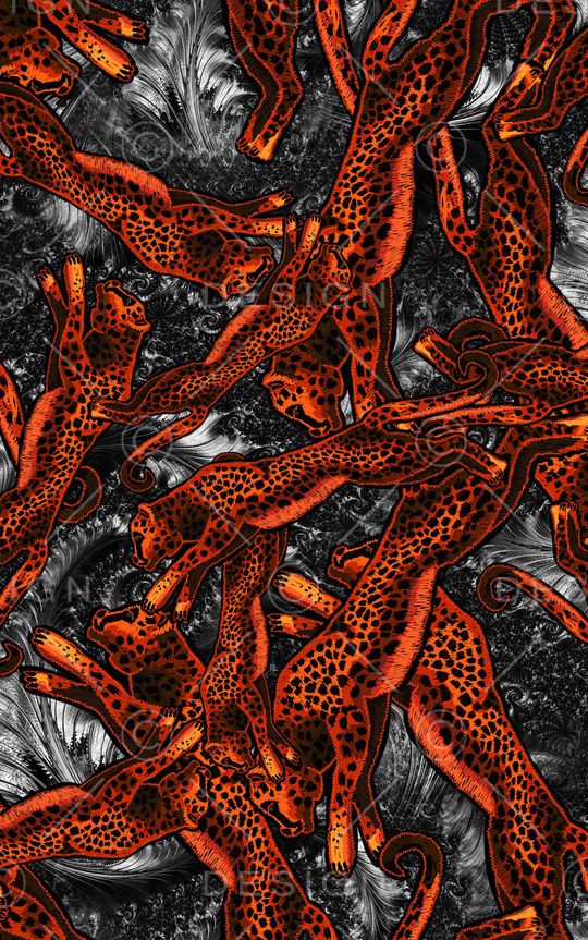 豹纹印花华亿平台图片