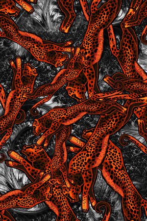 豹纹印花华亿平台图片