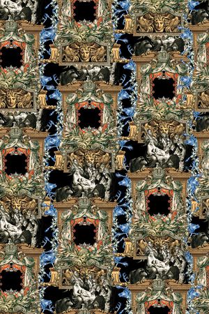 复古印花华亿平台图片