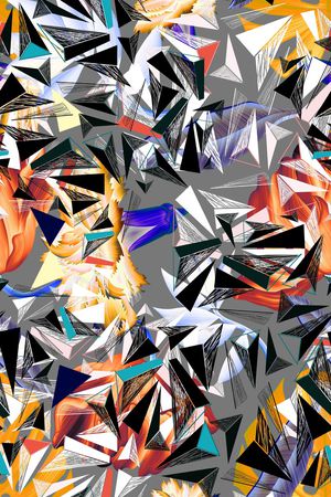 抽象印花华亿平台图片