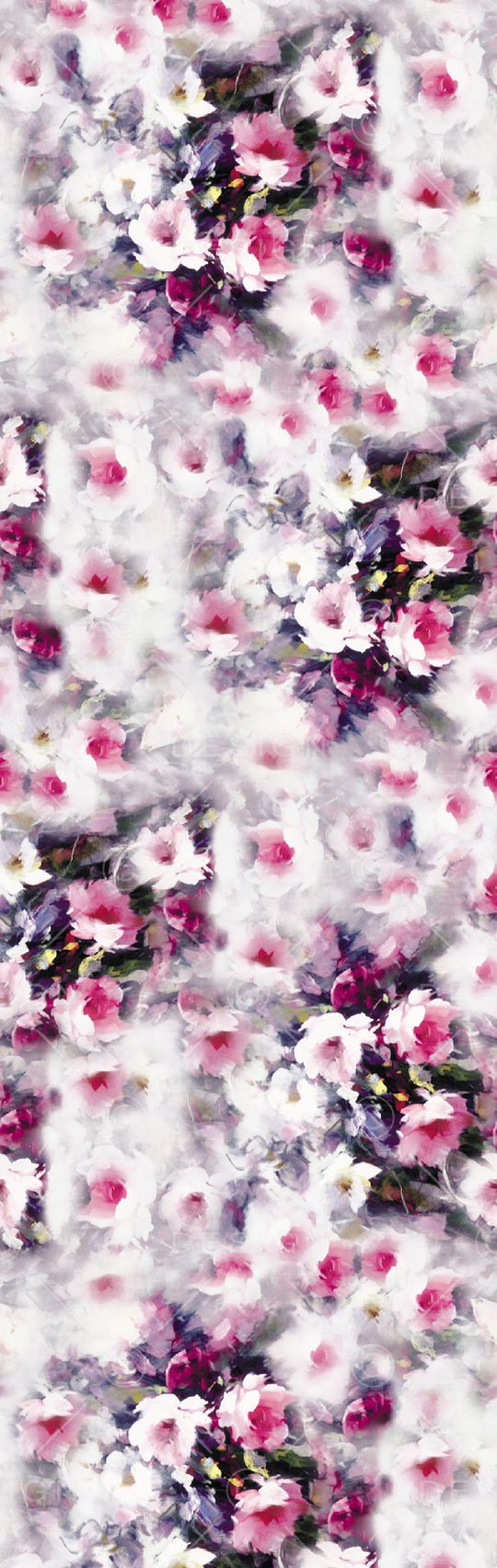 水彩花卉印花华亿平台图片