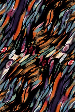 羽毛印花华亿平台图片