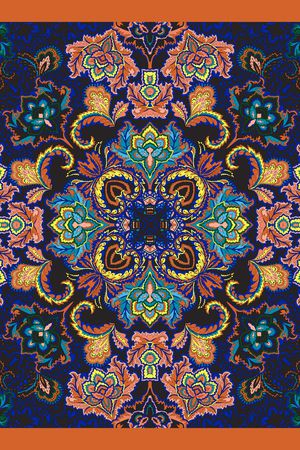 佩斯利印花华亿平台图片