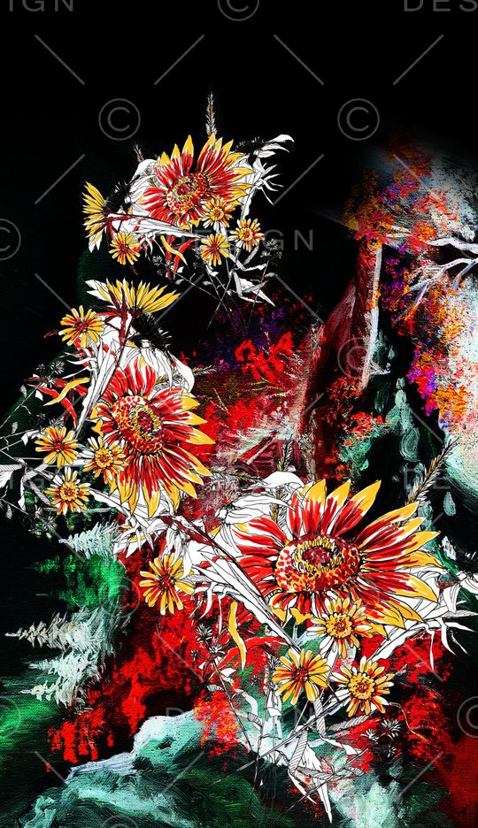 定位花印花华亿平台图片