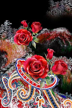 定位花印花华亿平台图片