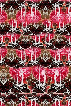 抽象印花华亿平台图片