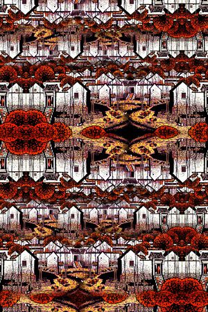 抽象印花华亿平台图片