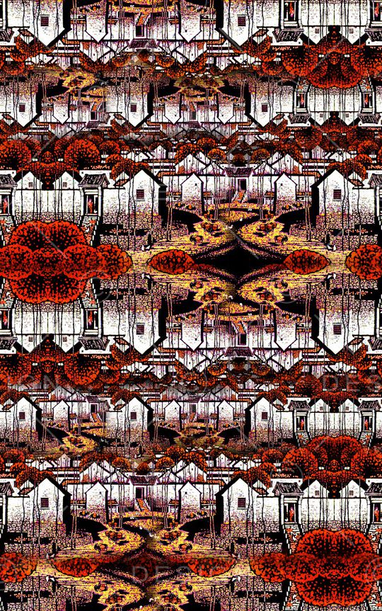 抽象印花华亿平台图片