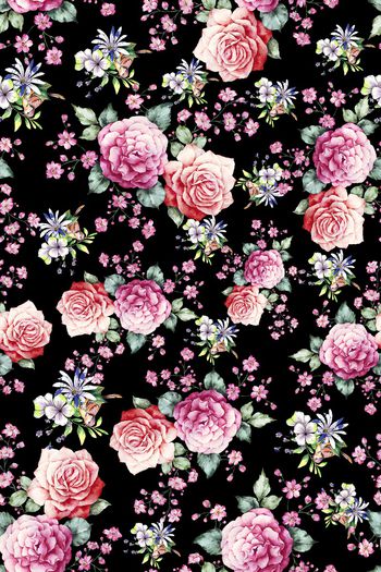 牡丹印花华亿平台图片