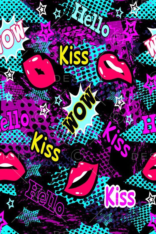 嘴唇印花华亿平台图片