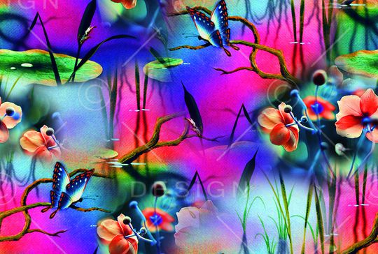 抽象印花华亿平台图片